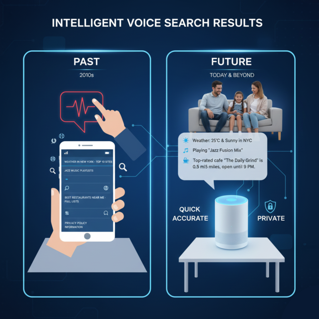 Voice search result